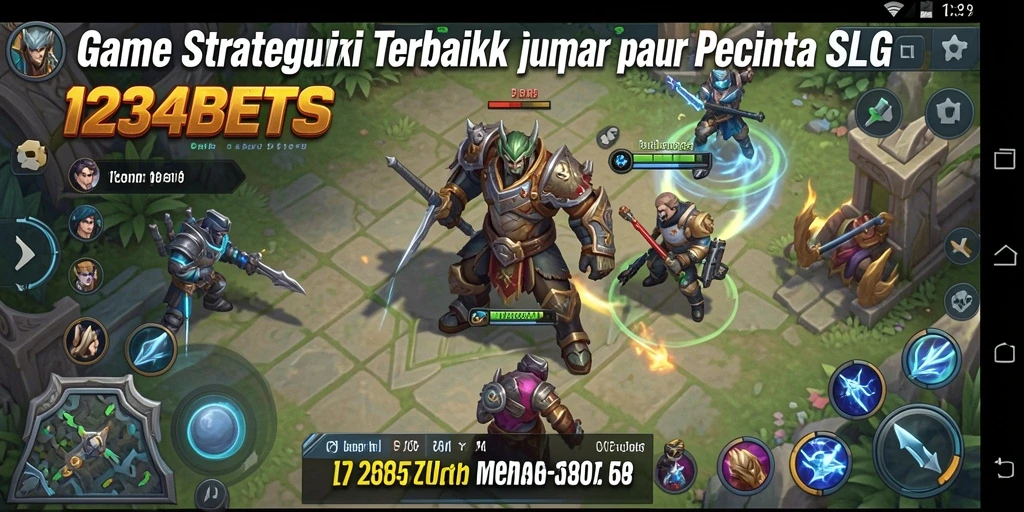 Tampilan permainan SLG yang dinamis dan strategis.