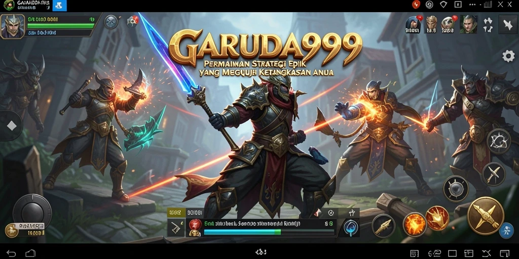 Tampilan gameplay strategis yang mendalam dan mengasyikkan.