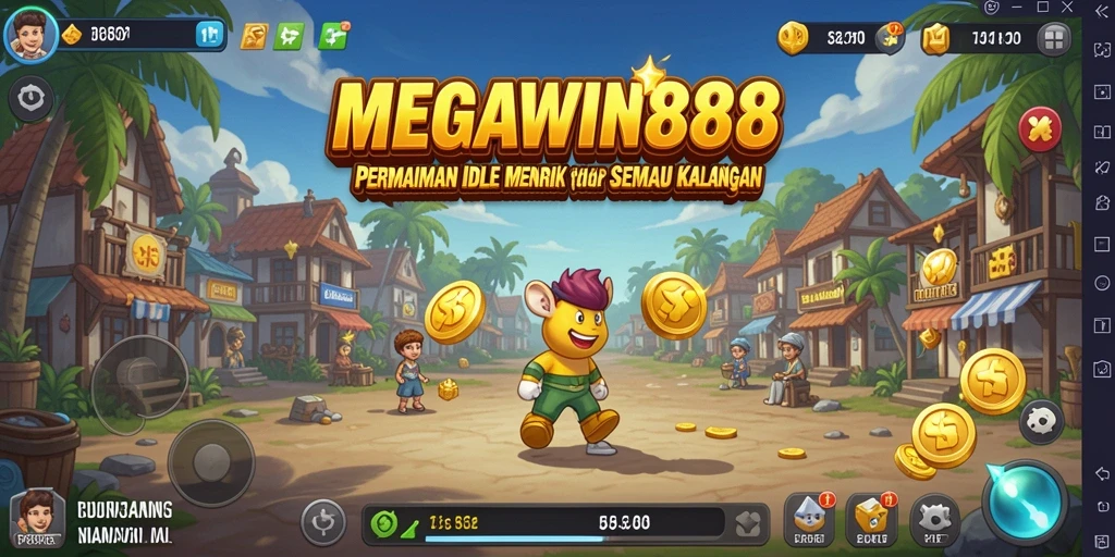Screenshot utama MEGAWIN888 yang menunjukkan gameplay Idle yang menarik.
