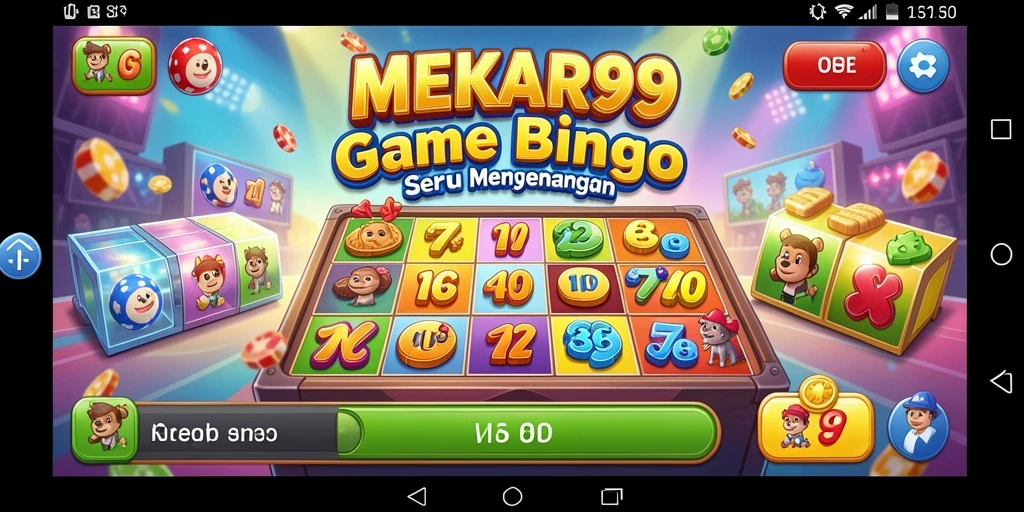Tampilan gameplay Bingo yang menarik dan menghibur di MEKAR99.