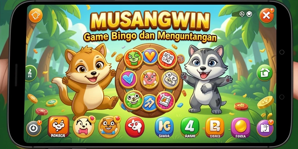 Tampilan screenshot permainan Bingo yang menarik dan interaktif.