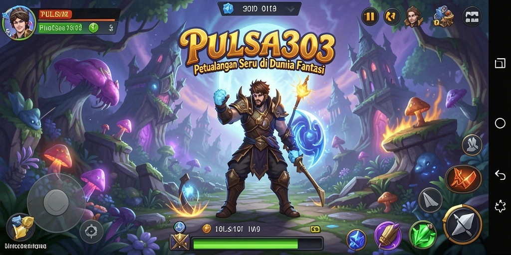 Screenshot tampilan gameplay PULSA303 yang menampilkan aksi petualangan.