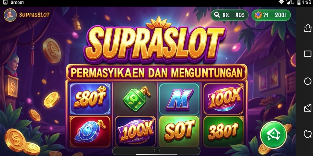 Tampilan gameplay menawan dari SUPRASLOT yang menggembirakan.