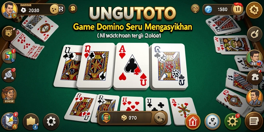 Tampilan gameplay Domino UNGUTOTO yang menarik dan interaktif.