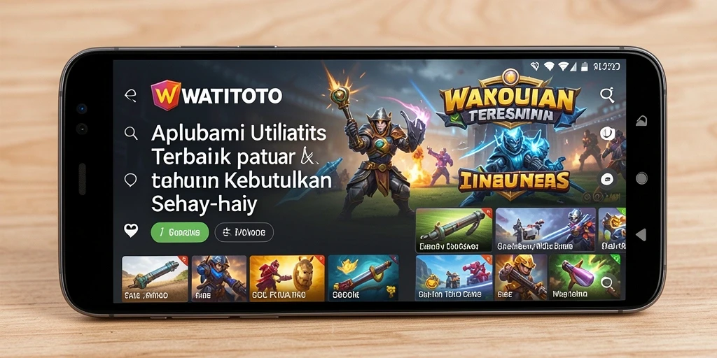 Tampilan antarmuka aplikasi WATITOTO yang intuitif dan mudah digunakan.